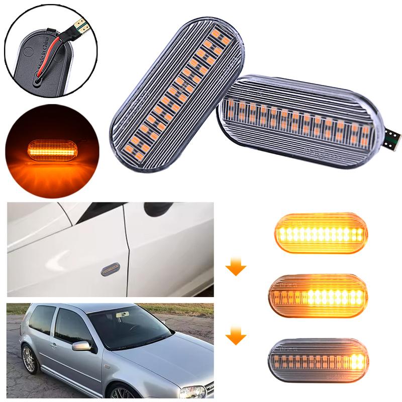 For SEAT Ibiza 6L Cordoba Toledo Leon MK1 MK2 LED Dynamic Side Marker Light Turn Signal Light for Octavia