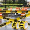 Bold Black Text Hazard Tape Bright Yellow Barricade Line Caution Caution Tape  Horror Party