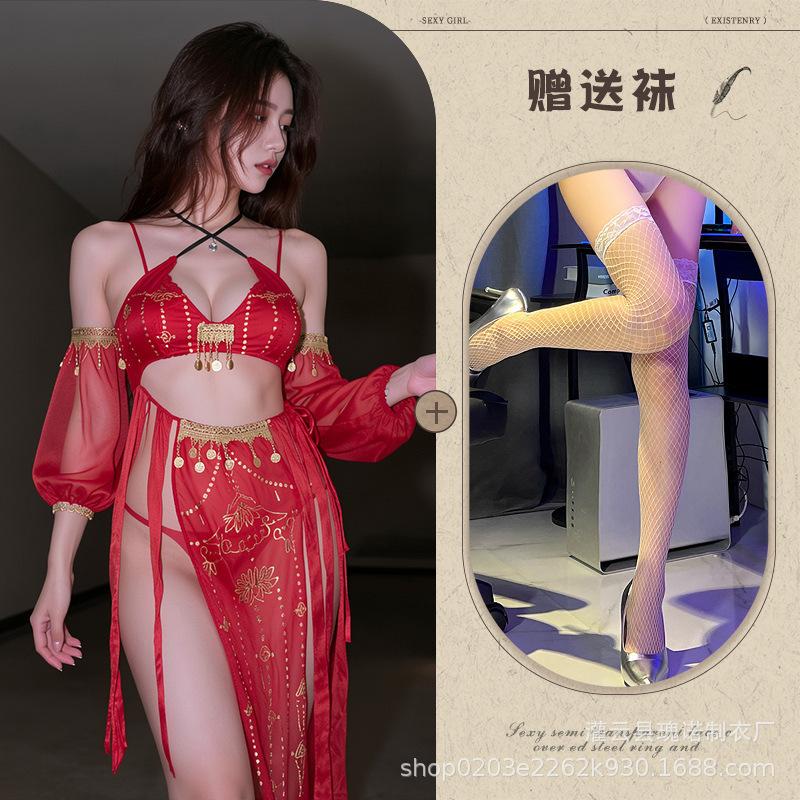 Ancient style Exotic style Temptation sexy underwear Dunhuang flying dance uniform Datang performance costume Sexy Hanfu