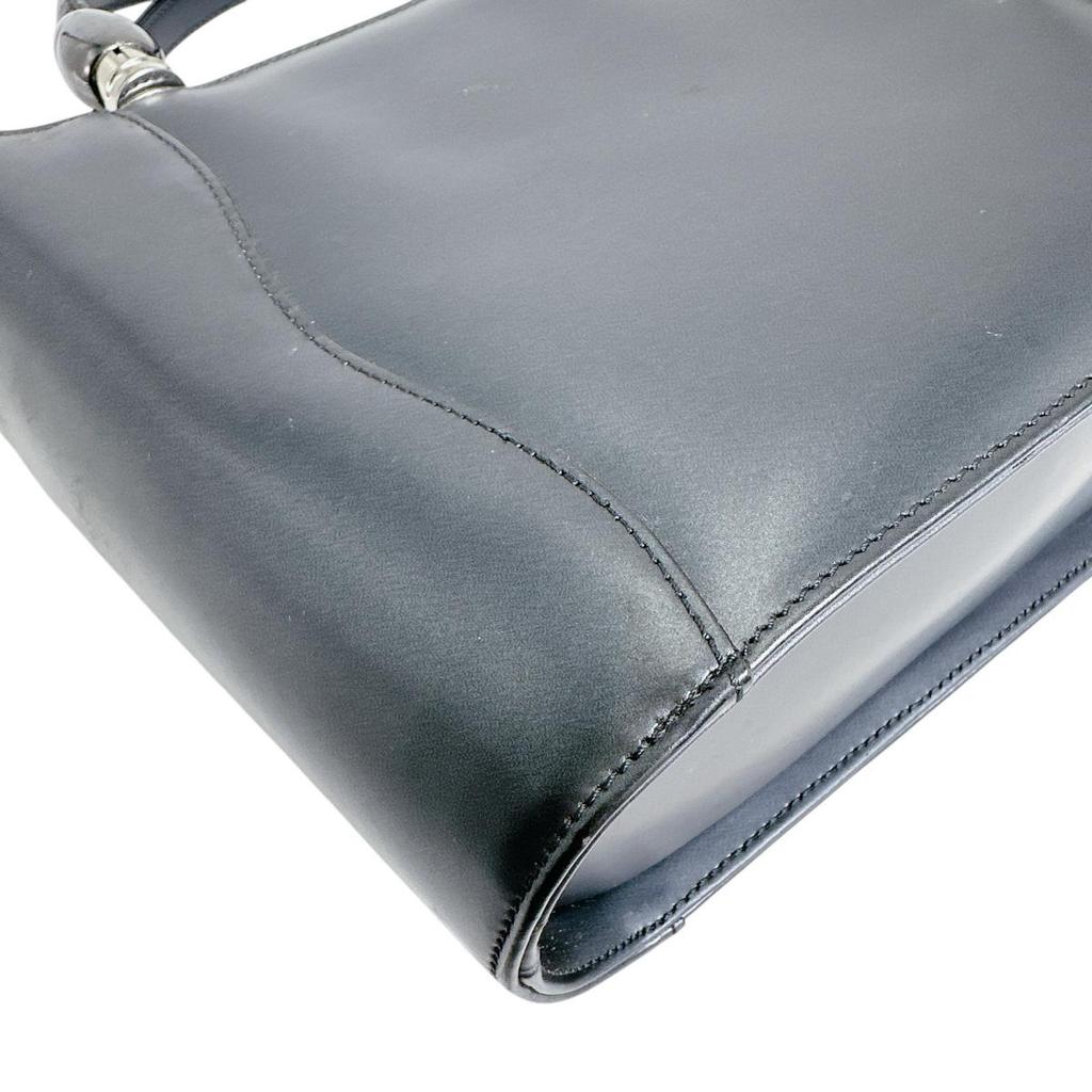 YUKIKO HANAI Plain Going Out Handbag Black Women Used