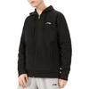 Li-Ning Casual Loose Sports Hooded Fleece Jacket Unisex Jacket Black YWDT313-1