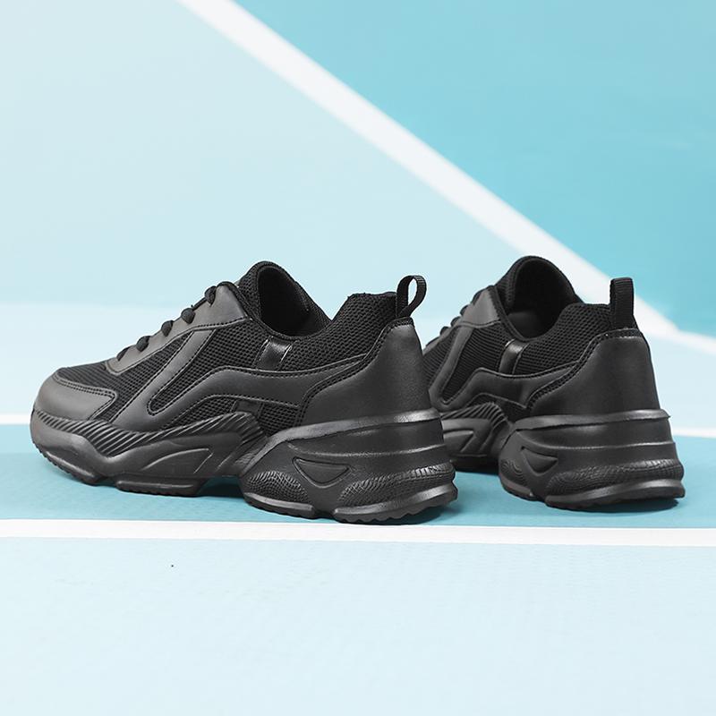 Fashion Leisure Sports Womens Single Shoes 2025 New Color Blocking Thick Soled Flat Vulcanized Running Shoes Platform Sneakers