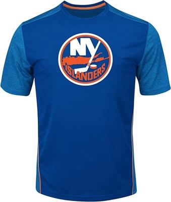 New York Islanders Herren Königsblau Leuchtend NHL Play Synthetik T-Shirt