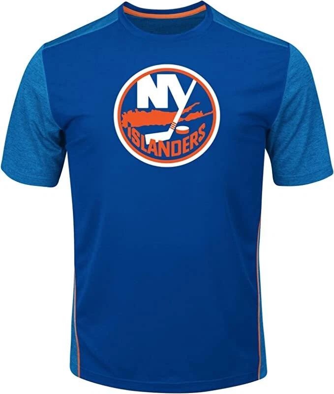 

New York Islanders Men s Royal Glowing NHL Play Synthetic Shirt M