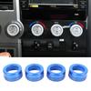 Car Air Condition Knob Audio Volume Control Button Circle Decoration Trim Ring Cover For Toyota Tundra 2007-2013 Accessories