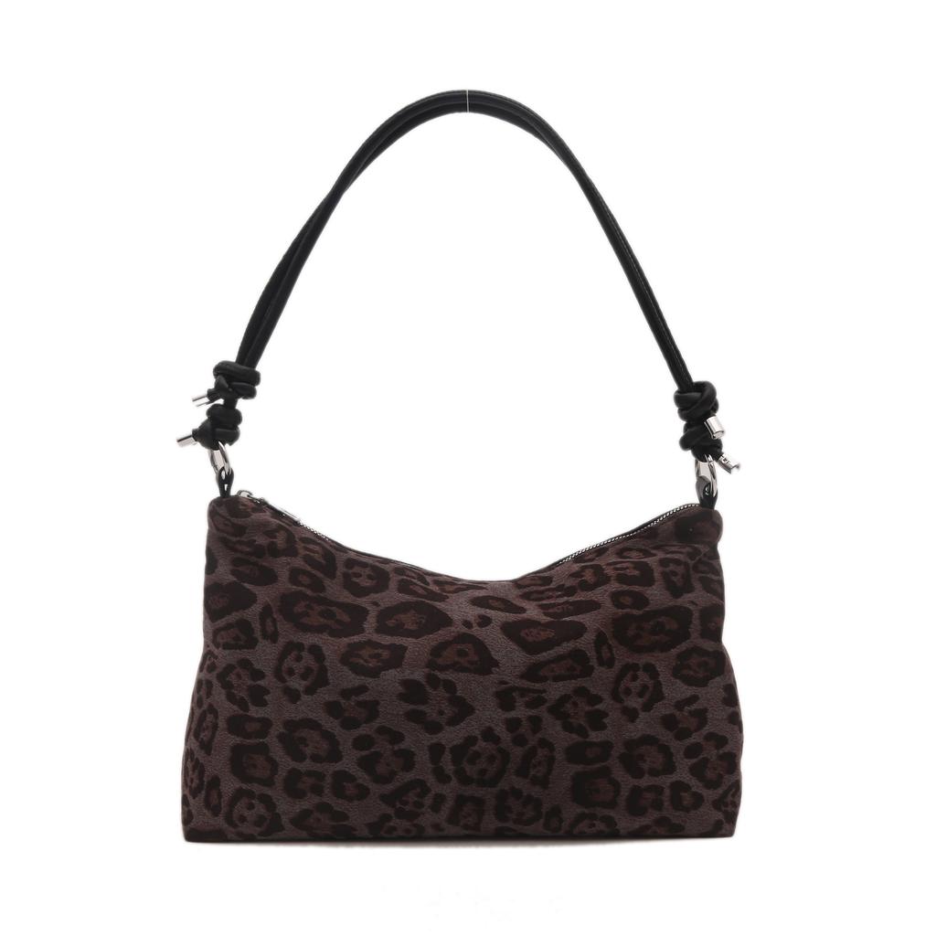 Large Capacity Literary and Fashionable Leopard Print Underarm Bag Women's Bag New Simple and Trendy Shoulder Bag Korean Lazy Crossbody Bag