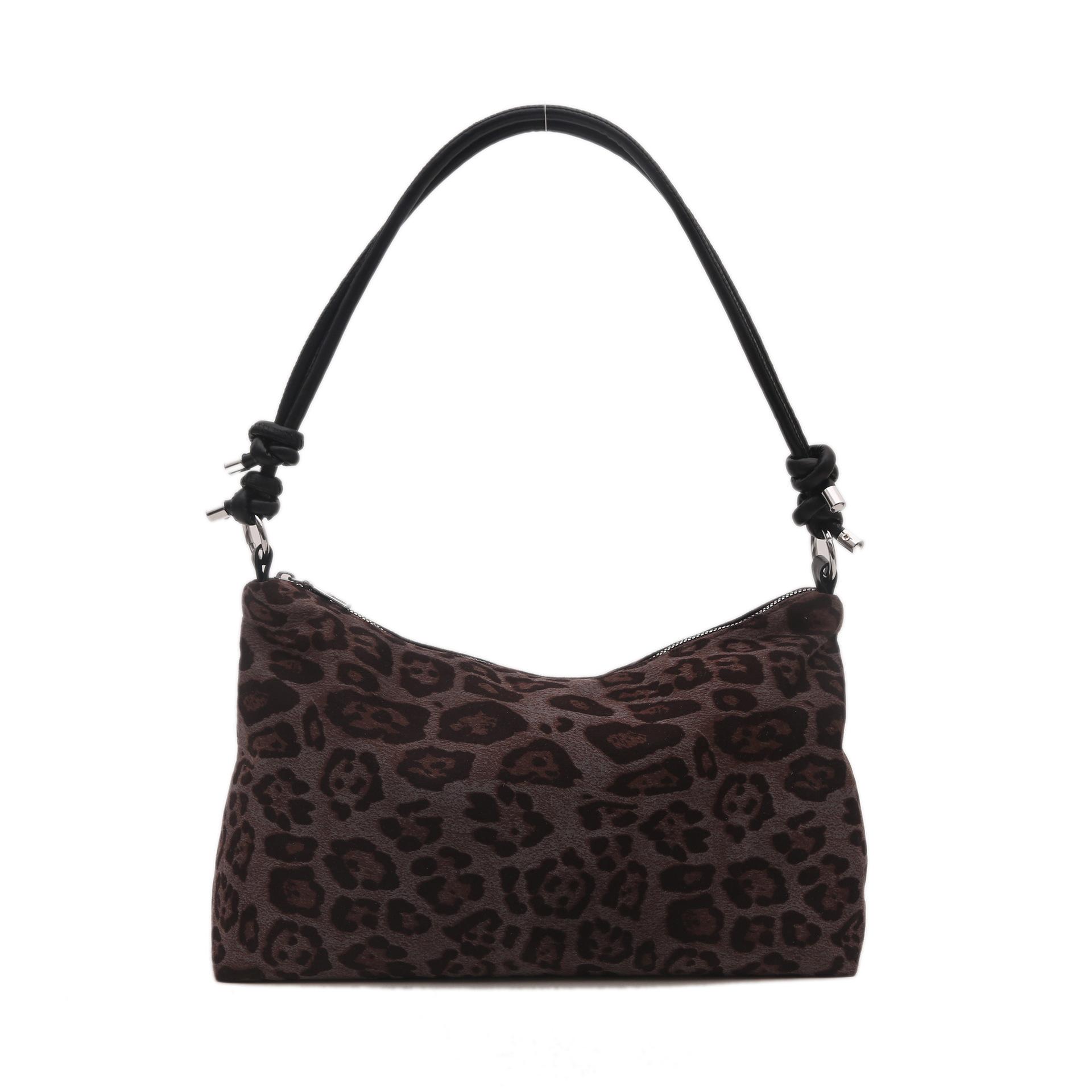 

Большая вместительная литературная и модная сумка подмышкой с леопардовым принтом, женская сумка, новая простая и модная сумка через плечо, корейская ленивая сумка через плечо