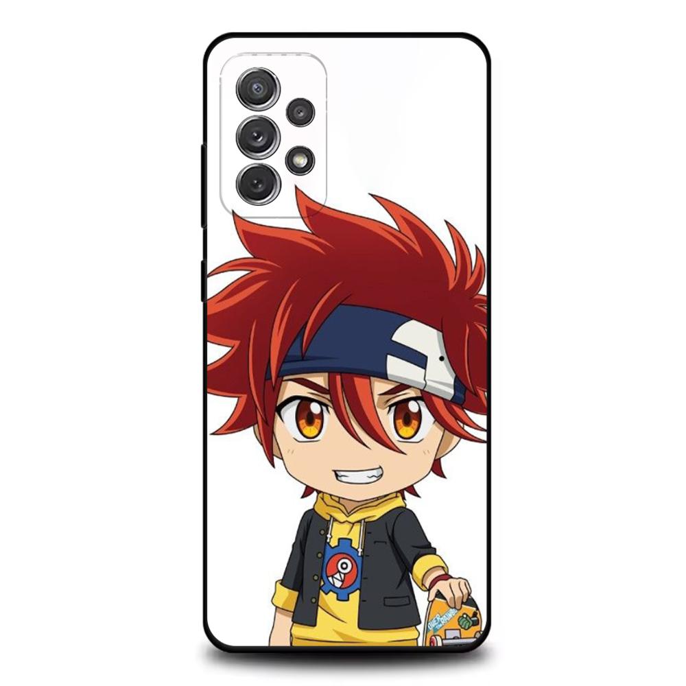 1PC Anime SK8 The Infinity Phone Case For Samsung S25,S24,S21,S22,S23,S30,Ultra,S20,Plus,Fe,Lite,Note,10,9,5G Black Cover