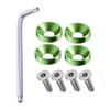 Car License Plate Anti-Theft Bolt License Frame Security Screws M6 (Green)