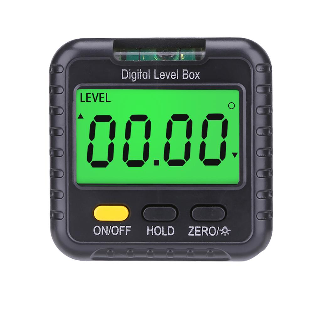 Digital Goniometer Electronic 3 In 1 Bubble Level Box Woodworking Tools Electronic Angle Ruler Backlight Protractor Inclinometer