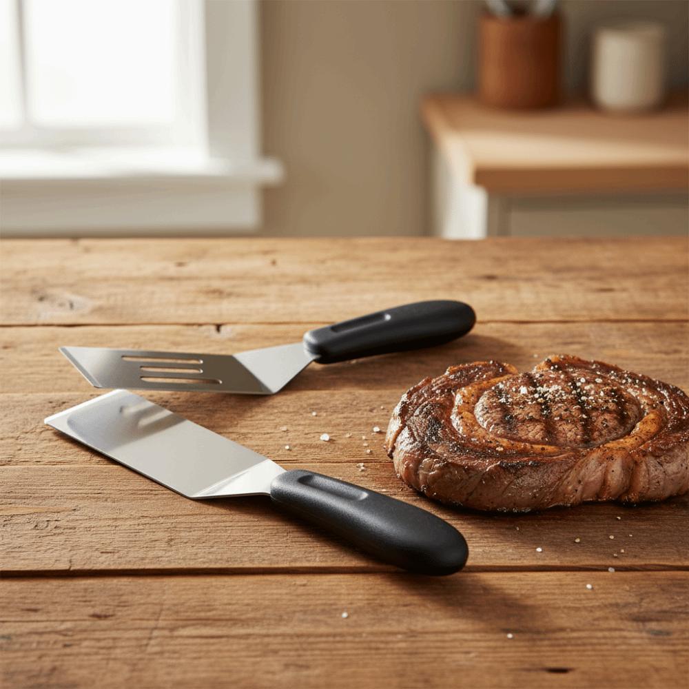 Hollow Design Grill Spatula Anti-scald Handle Pie Server Spatula Steak Fried Shovel Tiramisu