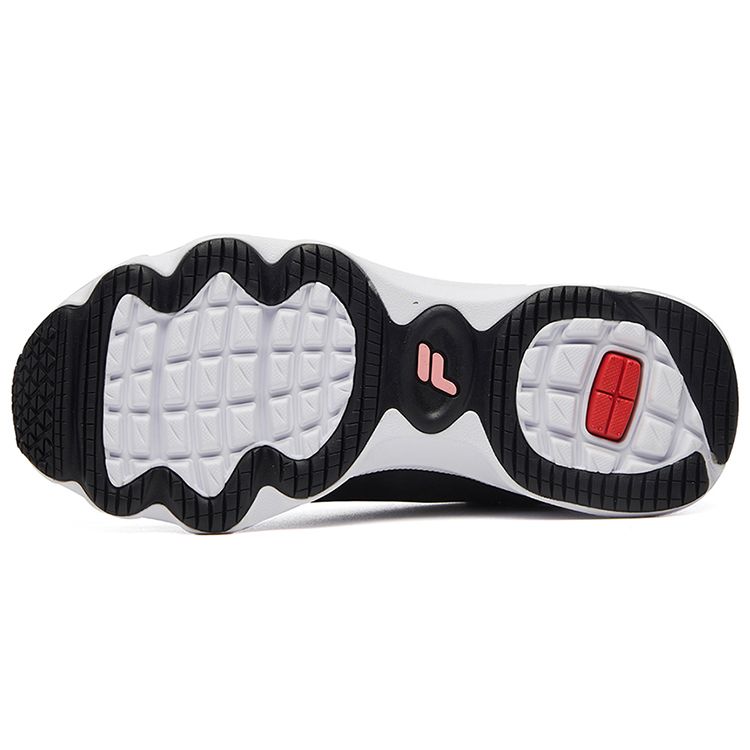 Fila Comfortable Fabric Shock Absorbing Non-Slip Durable Low-Top Shoes Women Sneakers Black A12W042211FBK