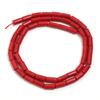 42-98 piezas/lote Cuentas de Coral Rojo Imitación Forma de Cilindro Cuentas Espaciadoras Sueltas Para Fabricación de Joyería DIY Accesorios de Collar Pulsera