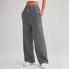 Women's Casual High- Wide-Leg Athletic Pants - Ideal For Sports & Fitness, Straight-Leg Silhouette