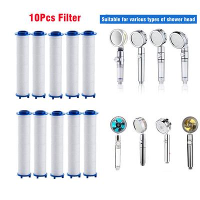 10Pcs Replacement Shower Filter for Held Showerhead - High Output Shower Water Filter To Remove Chlorine Fluoride and Hard Water AVE