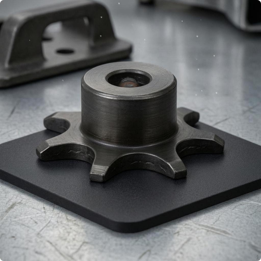 Hatching Sprocket Gear Curved Cogs Turning Motor Set Screw