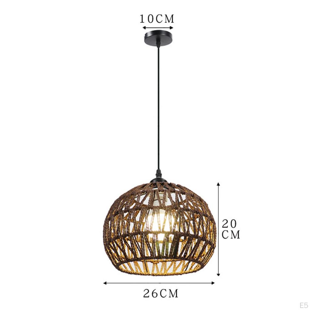 Pendant Light,Woven Lamp Shade,Ceiling Light Shade,Handmade Lampshade,Rope Shade