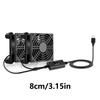USB 8cm Cooling Fan DC5V Low Power Consumption Adjustable Speed  Single/Double Fan For Home And Office Use