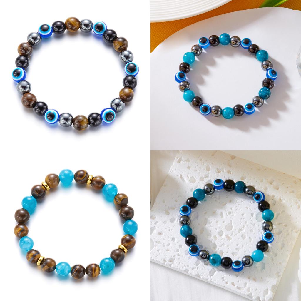 Eye Of The Devil Stretch Bracelet With Electroplated Finish For Women Accessories