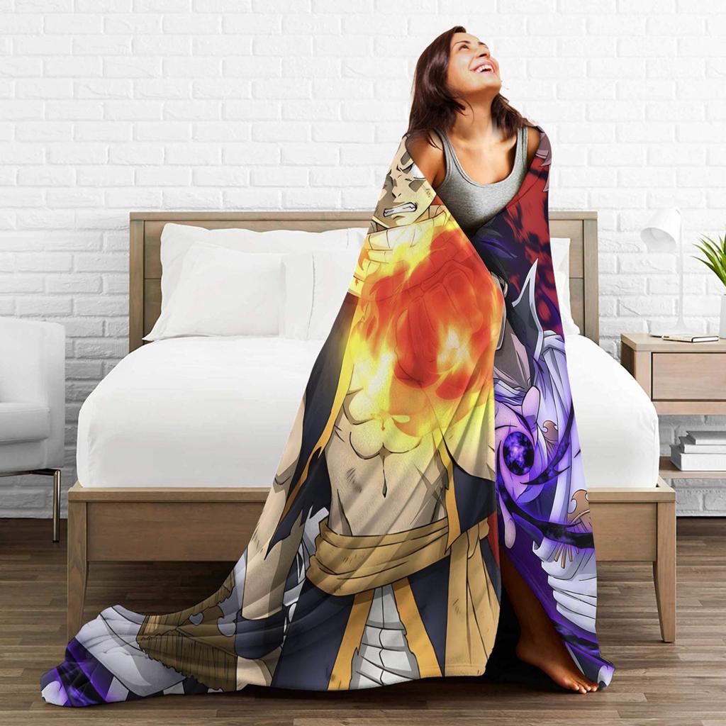Fairy Tail Weiche Decken Dekorative Plüsch Bettwäsche Überwürfe Street Trend Schlafzimmer Flanell Tagesdecke Sofa Bettbezug