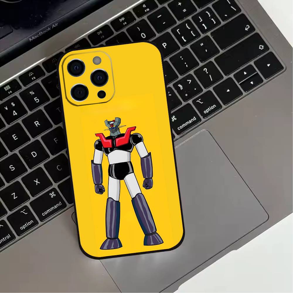 

Mazinger Z Robot Phone Case For iPhone 17,16,15,14,13,12,11 Plus,Pro Max,XS,Soft Silicone Black Cover iPhone12PROMAX