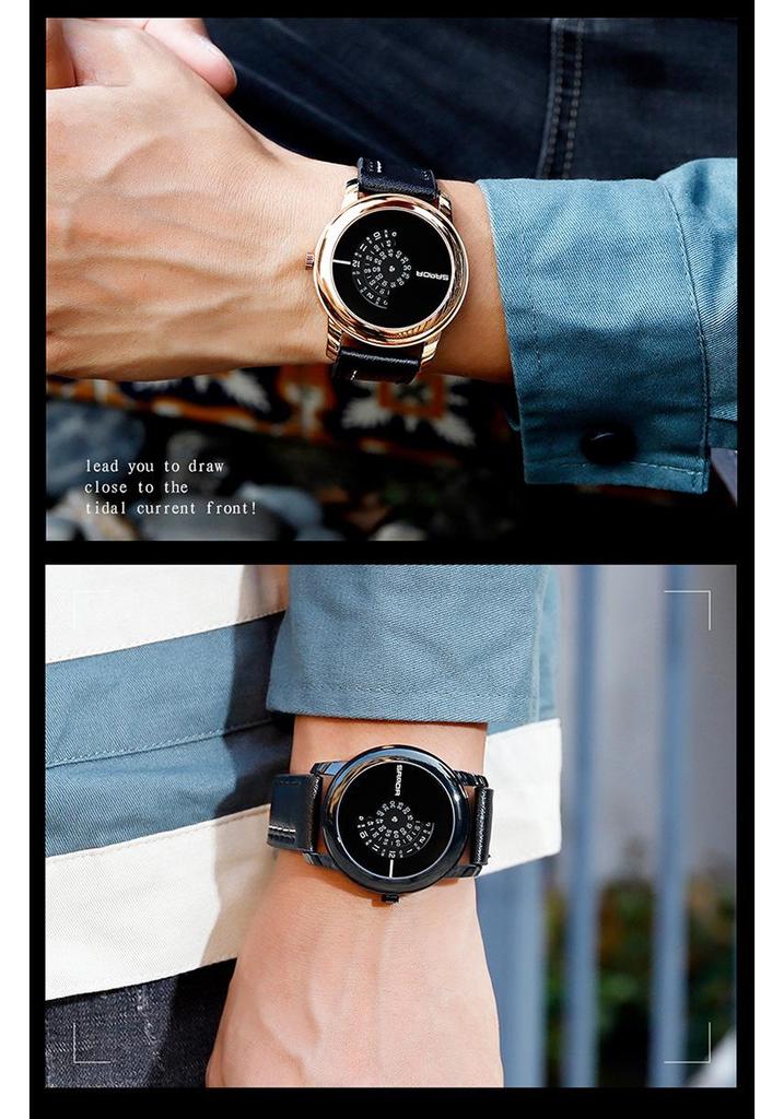 Sanda Men's Waterproof Quartz Watch - Fashionable Korean Style Trendy Student Wristwatch