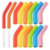 12pcs 8MM Metal Straws Tips Cover Silicone Straw Cover Cup  Accessories Straw Topper  Party