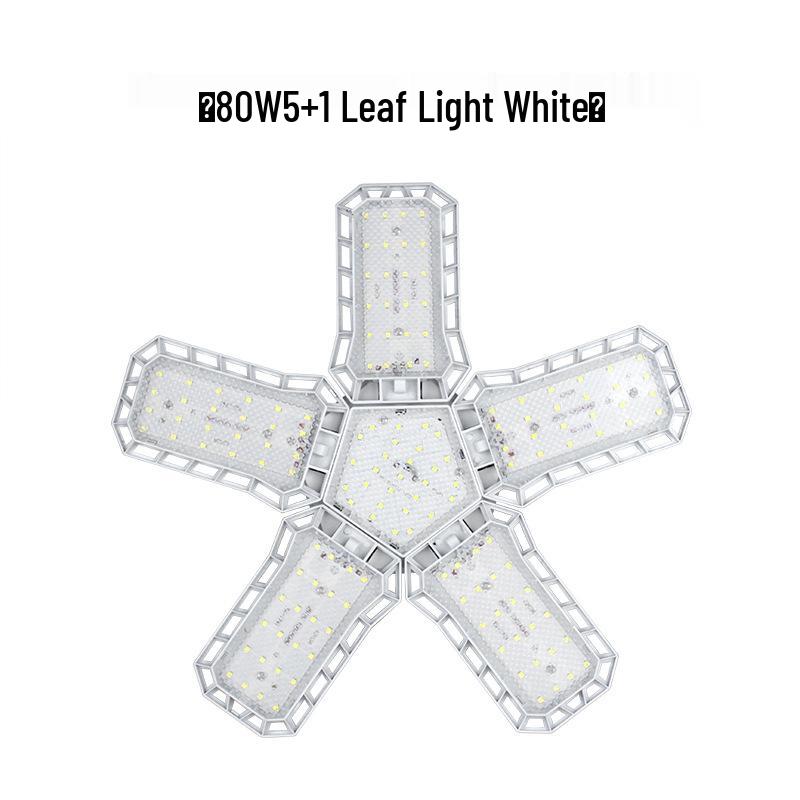 LED Deformable Garage Light - Adjustable 4-Leaf/5-Leaf Design