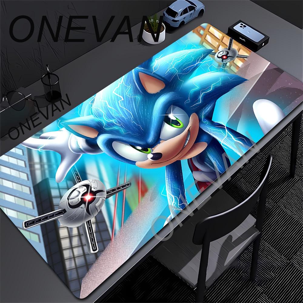 Cute Sonics The Hedgehogs Mousepad HD Printing Computer Gamers Locking Edge Nonslip Mouse Pad XXLxcm Keyboard PC Desk Pads