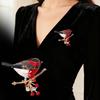 1PC Broche Accessoire Vêtement Minimaliste Émail Élégant Durable Minimaliste Polyvalent-Porter Oiseau Adapté au Quotidien 4x3.5cm