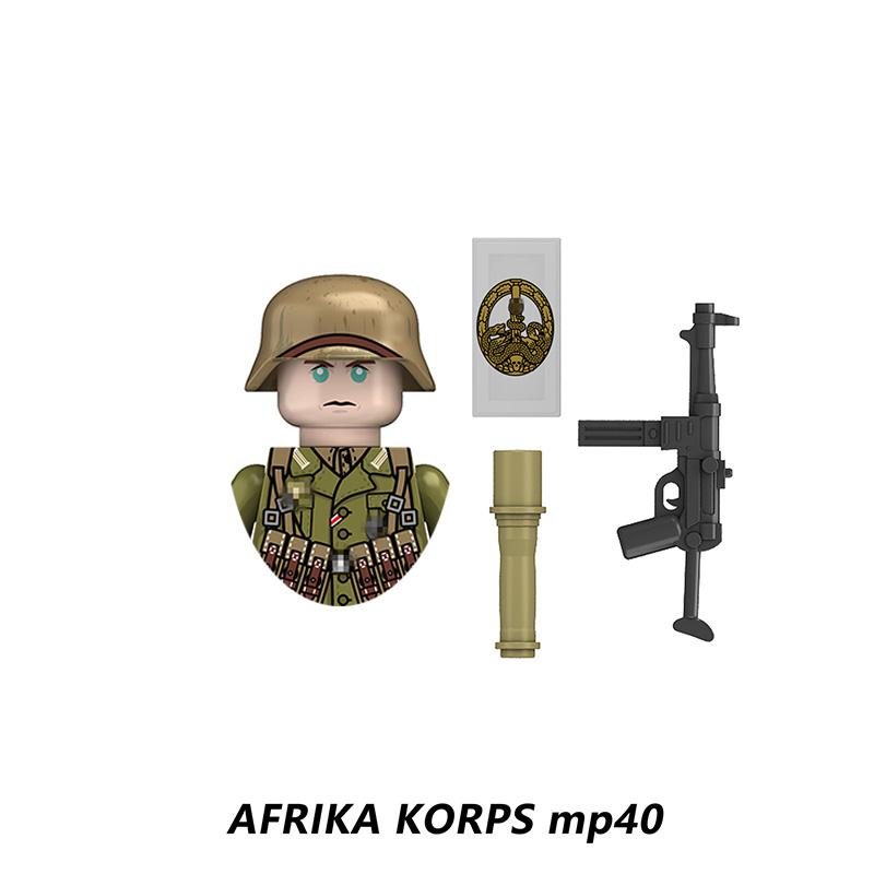 

WW2 Pilot of the Soviet Cavalry Regiment North African Legion Military Soldier Mini Weaponry Building Blocks Kids Toys