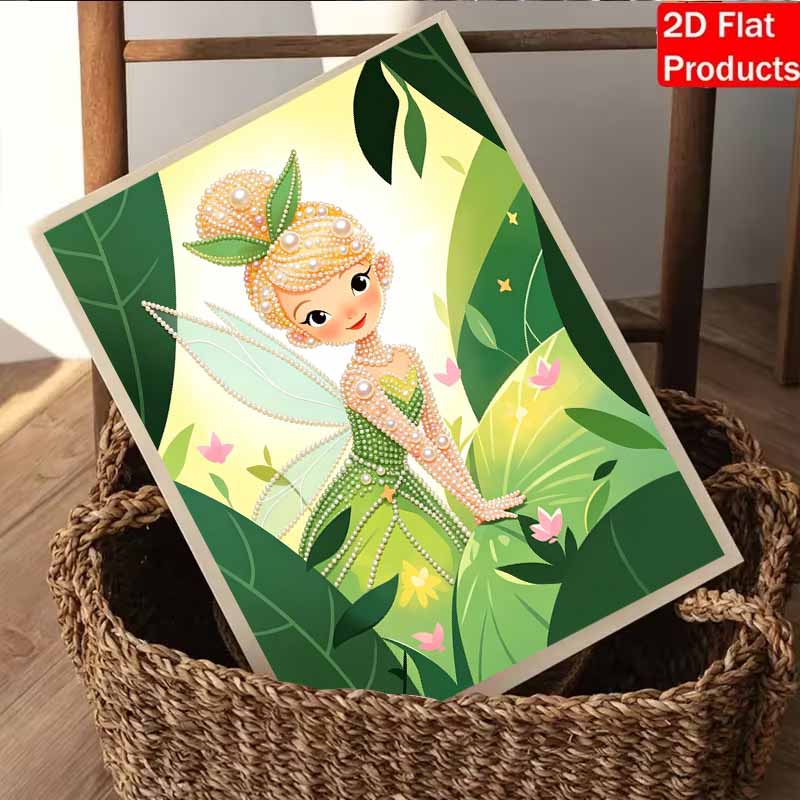 Disney Pearl Painting Tinkerbell DIY Pearl Art Pearl Painting Kit Pearl Art Painting Wall Suitable for Home Office Decoration Handmade Gifts