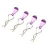 4Pcs Metal RC Car Body Clips with Pull Tabs for 18 110 Remote Control Car Upgrade Parts Purple