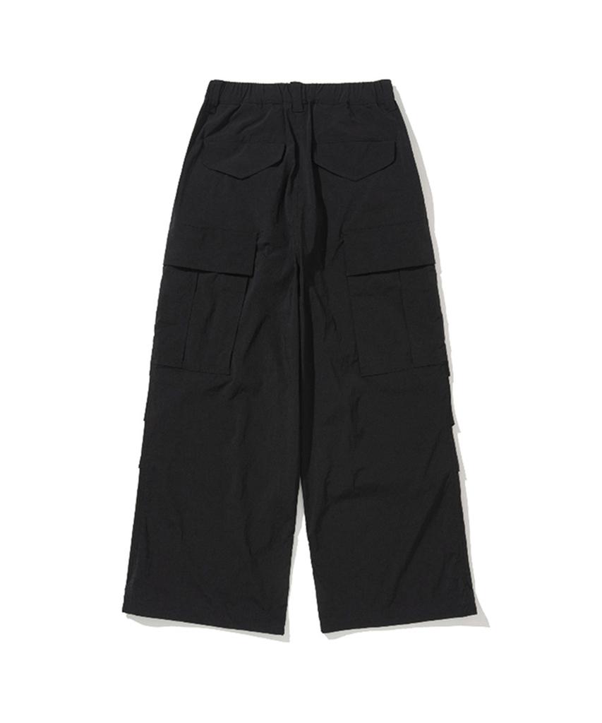 ERER [Un] Lightweight Nylon Carpenter Pants Black