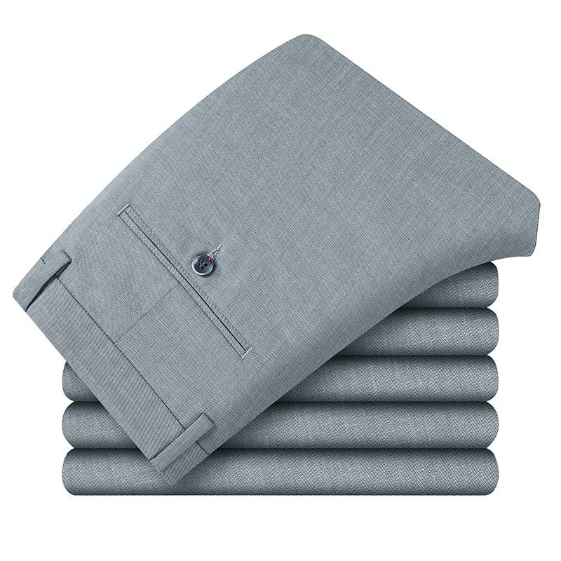 

Мужские повседневные брюки деловые драпированные дышащие весенне-осенние новая мода универсальные зауженные прямые брюки зеленые брюки мужские 29