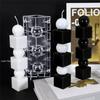 Diy Column Candle Plastic Mold Striped Aromatherapy Candle Pc Acrylic Plastic Mold Candle Making Home Candles