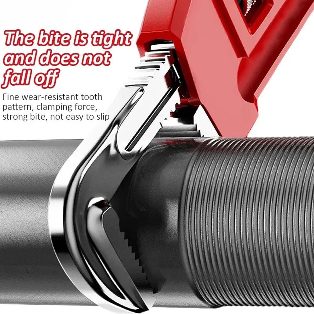 Multifunctional Pipe Pliers 14-inch German Pipe Pliers Universal Throat Pliers Straight Handle Style Quick Water Pipe Wrench