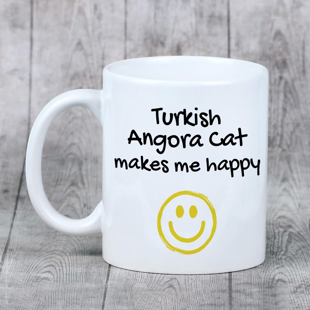 Turkish Angora - Cat Mug, Cheerful Mug for a Dog Lover, Personalized Gift from the Art-Dog Brand