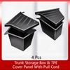 For Tesla Model 3 Highland/Model Y Juniper/Model Y L/Model Y -2026 Rear Trunk Side Storage Box With Cover Mod Accessories