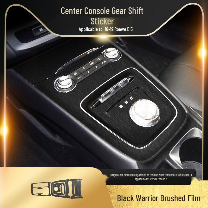 Black Warrior Brushed Car Sticker for Roewe i5/i6/i6max Interior Central Control Decoration