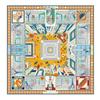 POBING Twill Silk Scarf Women Euro Horse Print Square Scarves Echarpes Foulards Femme Wraps Bandana Lxury Hijab