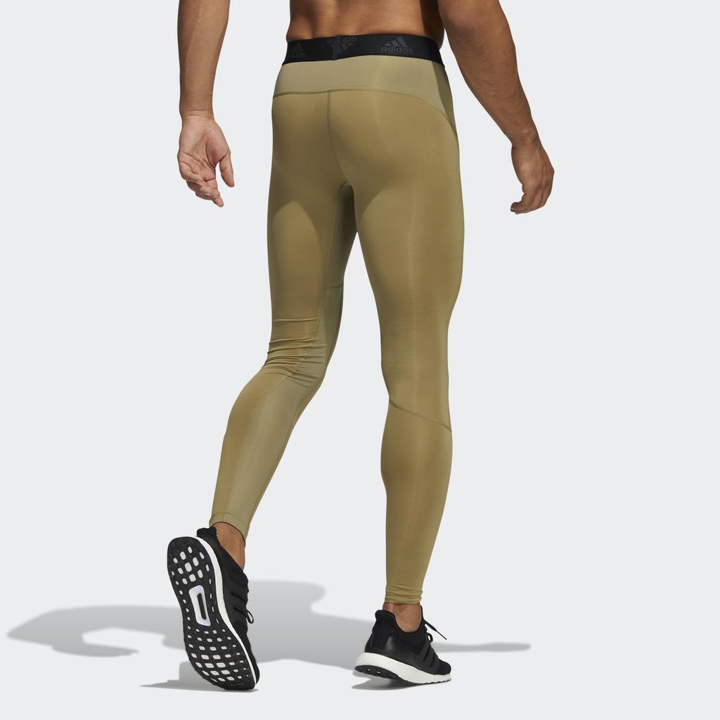 adidas Three-Stripe Light Logo Print Fitness Pants Men Bottoms Olive H08760