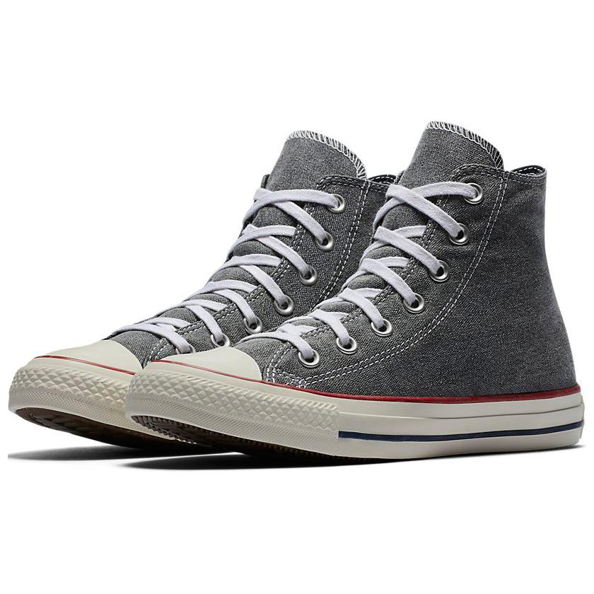 Converse Chuck Taylor All Star Hi Stone Wash Unisex Sneakers Black White 159537C