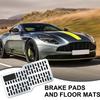Car Foot Mat Driver Truck Floor Mat Wear-Resistant Stainless Metal Brake Plate Anti-Slip Pedal For Women Automotive Road Trip