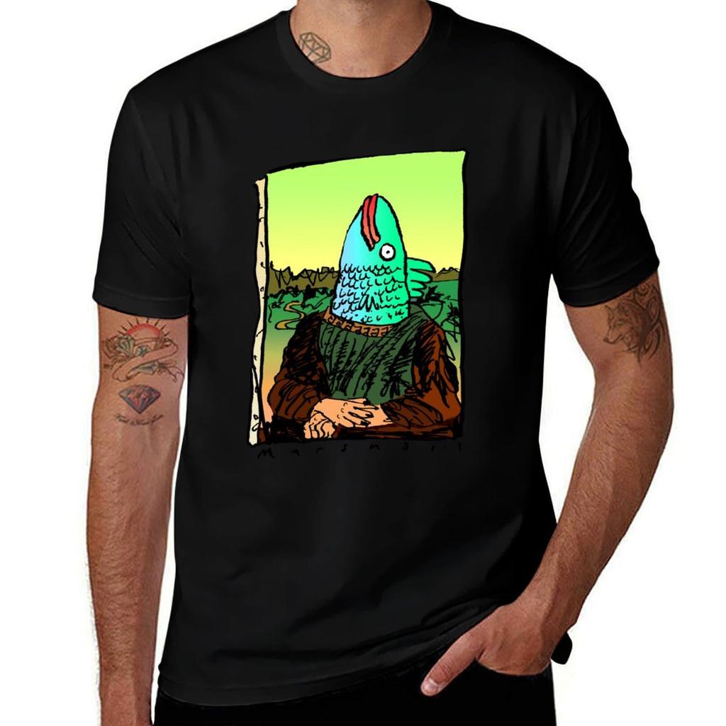 Enigmatic Fish TShirt Plus Size Gym Sports TShirt