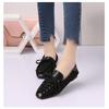 Spring/Summer New Korean Edition Versatile One Step Doudou Shoes Female Students Square Head Shallow Mouth Flat Bottom Shoes
