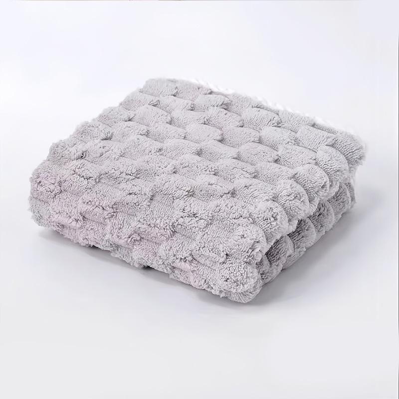 Golden Turtle Coral Fleece Extra Large Absorbent Bath Towel - Soft Grid Velvet Flannel