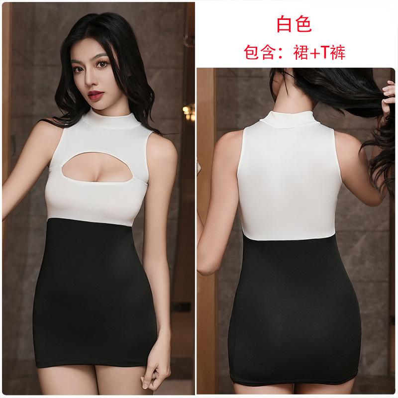 Night concubine sexy underwear tight ** hip skirt secretary pajamas temptation flirting qqny2