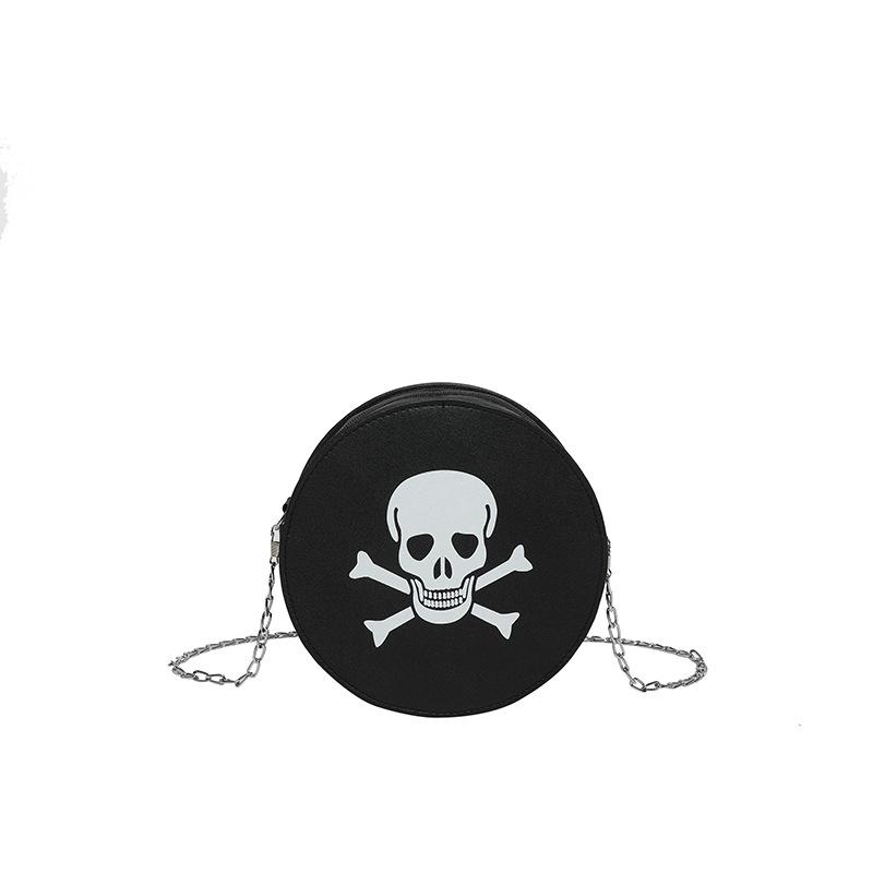 

Contrasting color festival new fashion trend casual messenger bag simple personality Halloween pumpkin bag