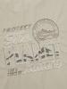 BBC EARTH Kangaroo Pocket Woven Round T-Shirt_Beige